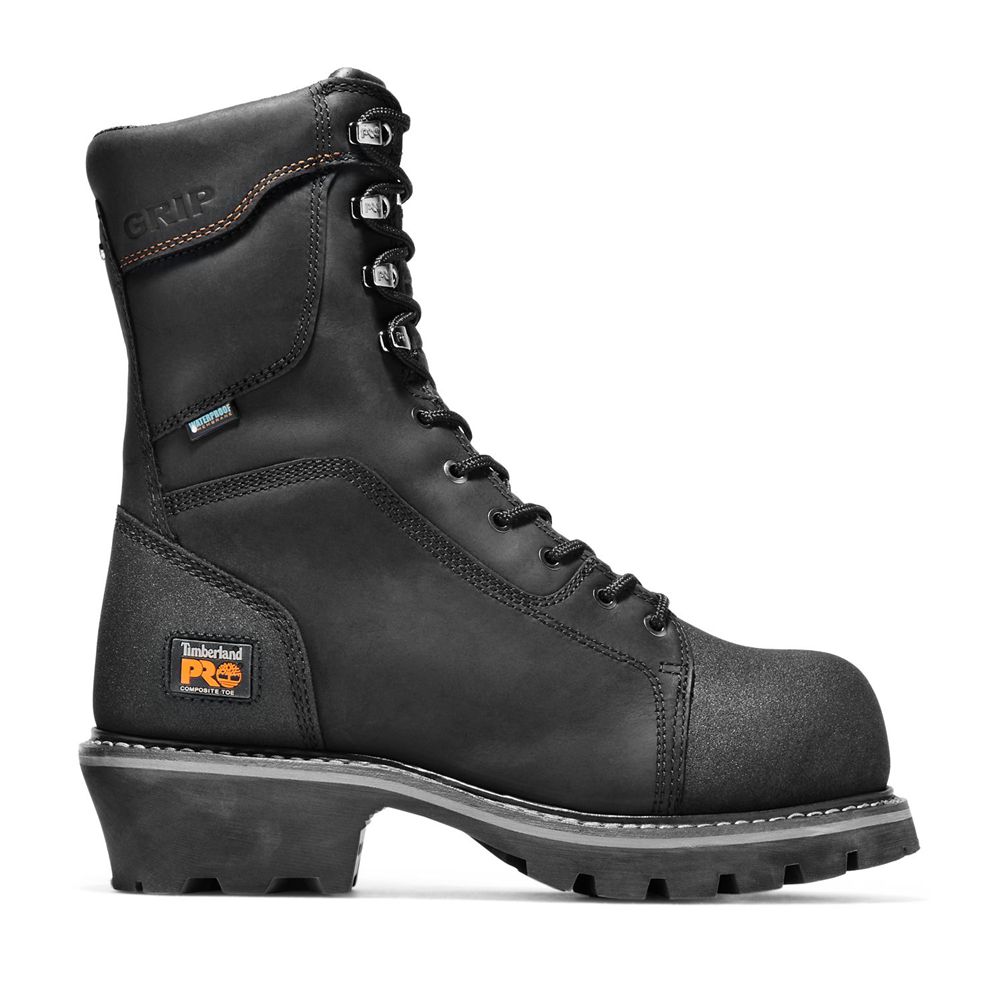 Botas Pro Timberland Hombre Pro Rip Saw 9" Comp Toe Logger Negras - Chile ZXQ-673190